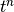 t^n