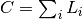 C = \sum_{i} L_i